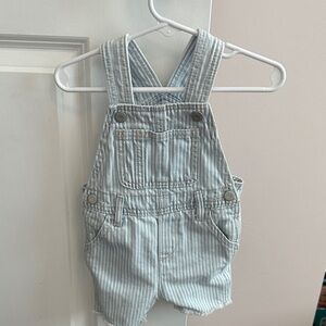 Old Navy Light Blue Striped Overalls